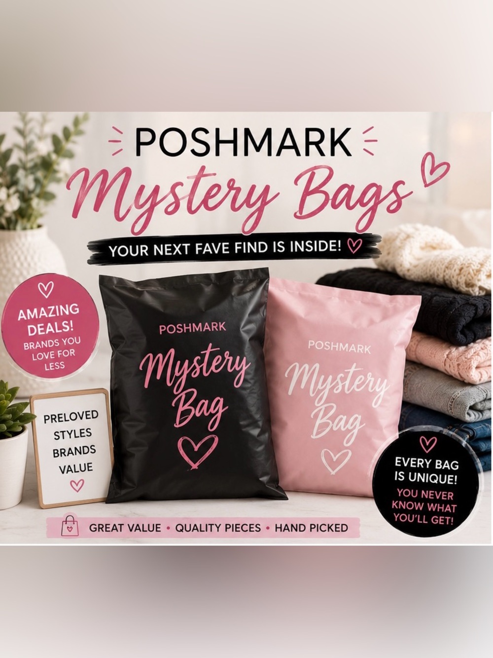 🎁 Curated Women’s Mystery Bag | Hand Picked Clothing Bundle 5 Pieces